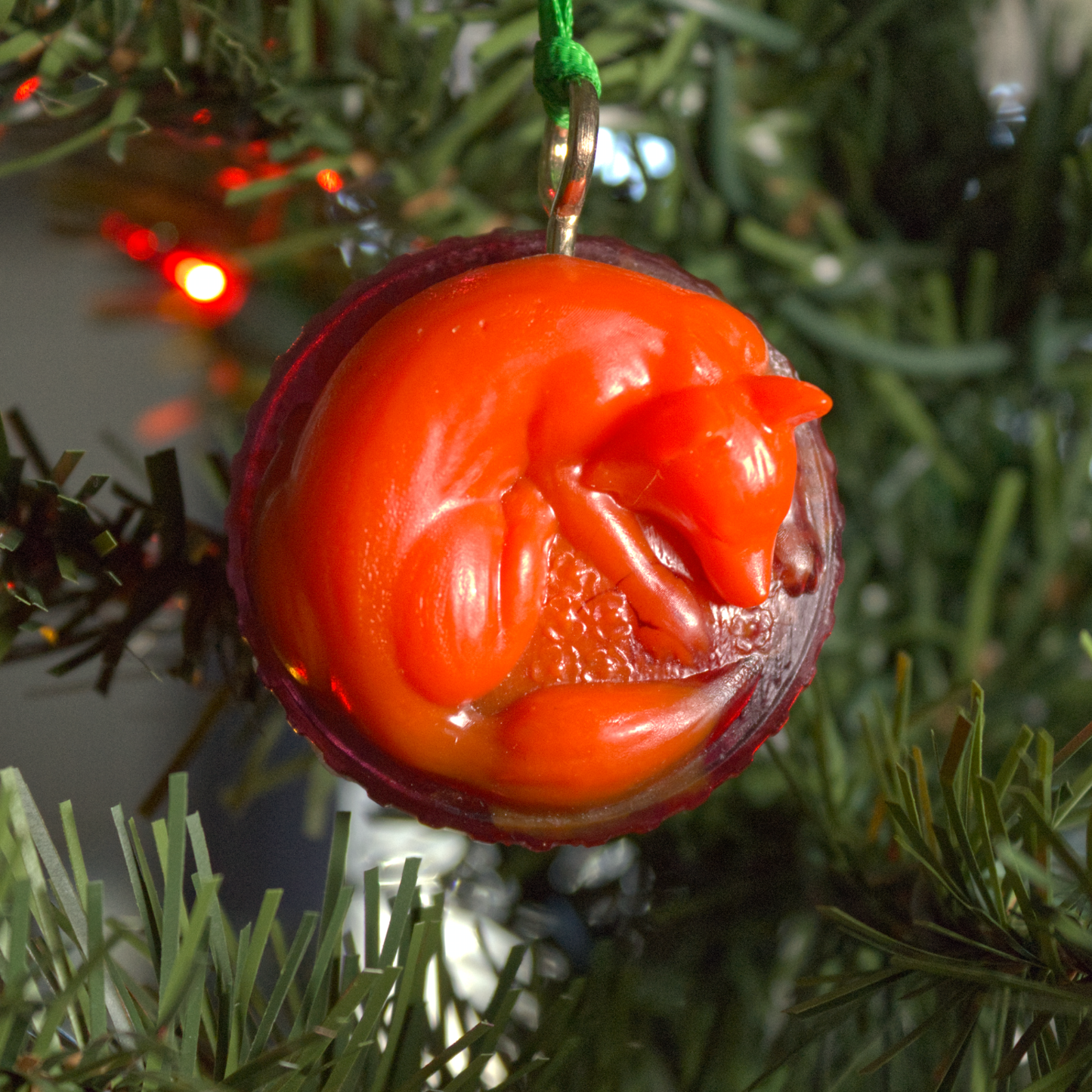 Fox Holiday Tree Ornament